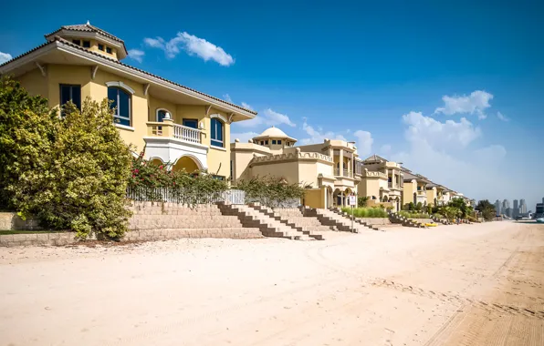 Океан, побережье, Дубай, Dubai, виллы, United Arab Emirates, The Palm Jumeirah, Luxury Vacation