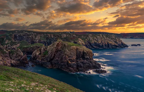 Картинка France, Seascape, Baie des Trépassés