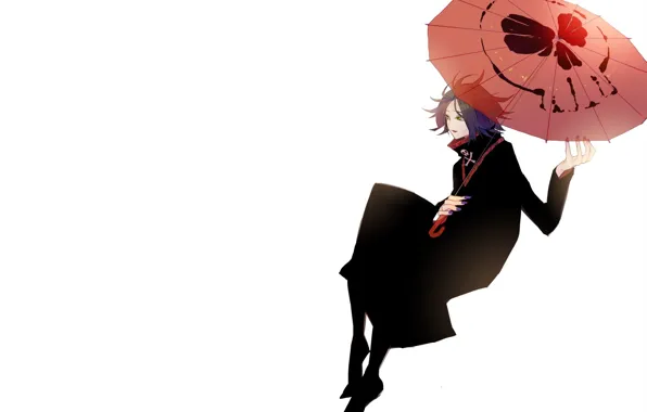 Зонт, парень, hunter x hunter, охотник х охотник