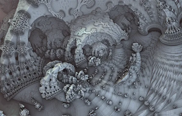 Абстракция, фон, форма, Fractal