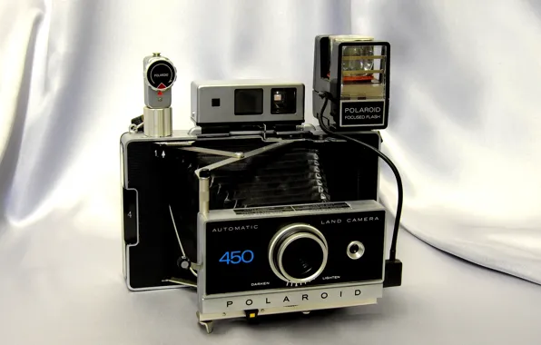 Фон, вспышка, видоискатель, автоматическая камера, Polaroid 450