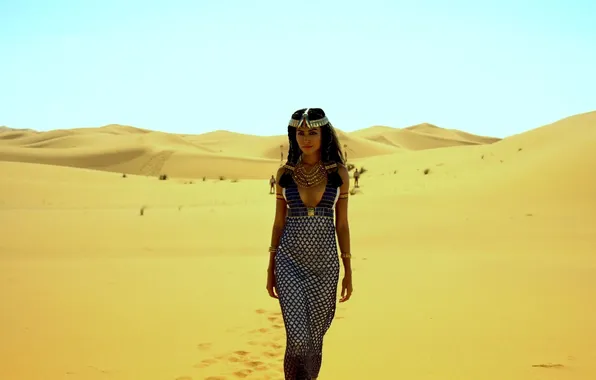 Картинка пустыня, долина, Королева, пески, Клеопатра, нефертити, Египетская