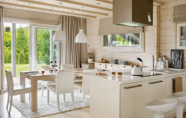 Дизайн, интерьер, кухня, столовая, ecohome, экостиль