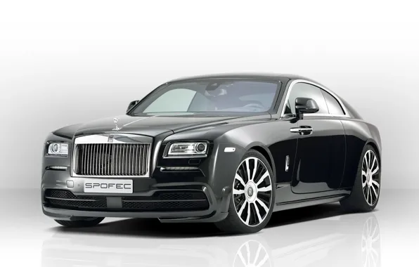 Rolls-Royce, белый фон, роллс-ройс, Wraith, врайт, Spofec