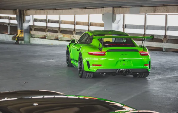 Скачать обои 911, Porsche, rear view, Porsche 911 GT3 RS, раздел ...