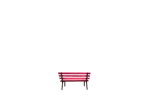 White, wood, bench, steel