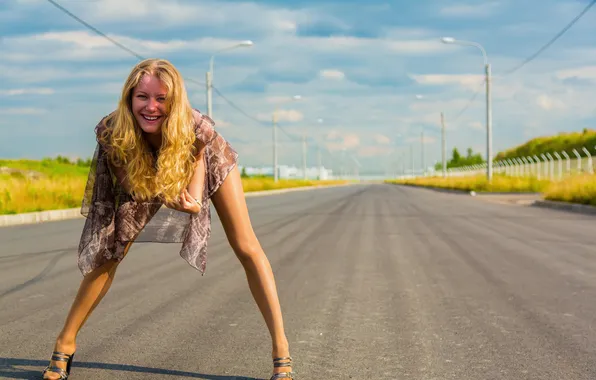 Girl, legs, beautiful, blonde, cute, slender