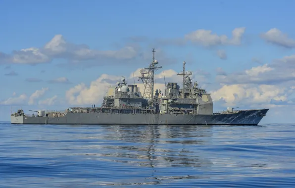 Картинка крейсер, ракетный, типа, (CG-61), «Тикондерога», USS Monterey
