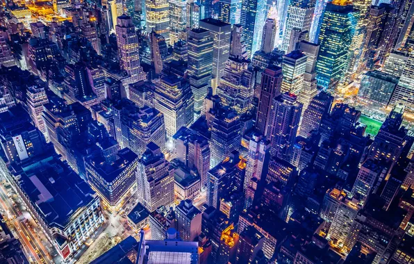 USA, United States, night, New York