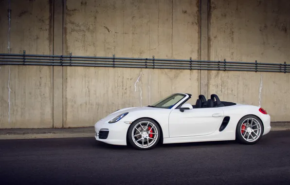 Белый, Porsche, white, порше, Boxster S, 981