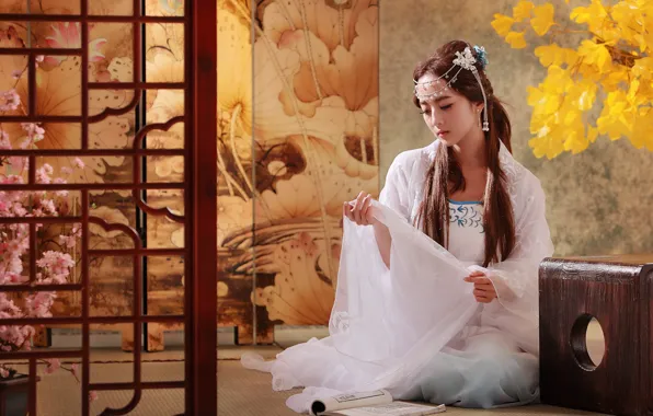 Девушка, стиль, азиатка