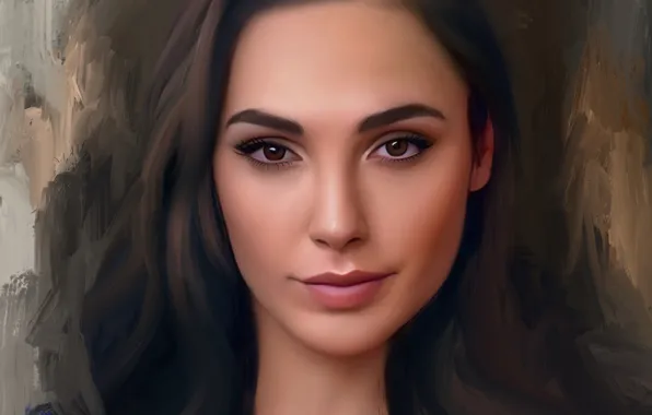 Картинка взгляд, Gal Gadot, актриса, красотка, девушка, губы, модель