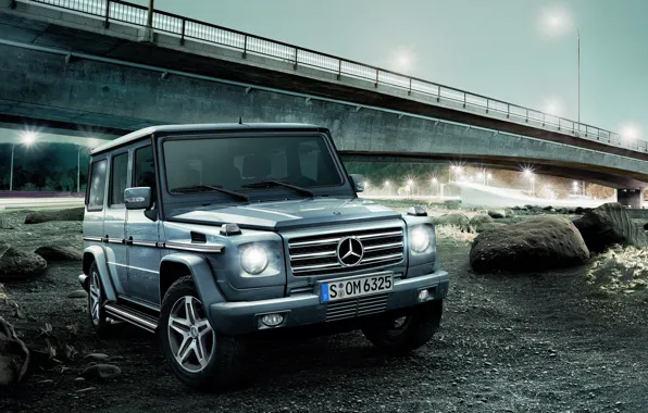 Silver, mercedes benz, gelandewagen, classe g