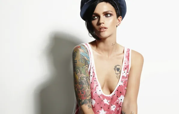 Картинка Beautiful, Style, Wallpapers, Tattoos, Ruby Rose