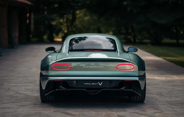 Вид сзади, электромобиль, 2023, Caterham Project-V, Caterham Cars