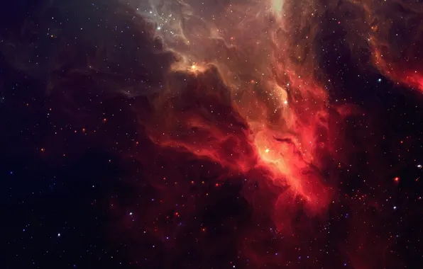 Light, nebula, stars, galaxy