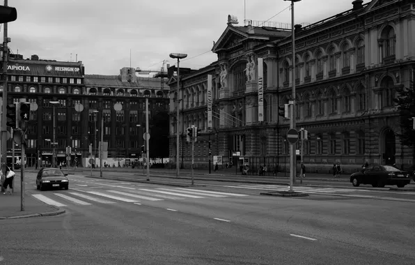 Картинка движение, светофор, перекресток, Хельсинки