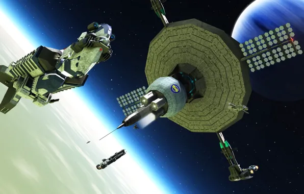 Stars, planets, spaceships, seelie station