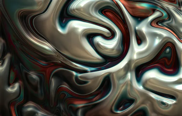 Линии, металл, абстракция, металлик, плазма, плавление, диффузия, перемешивание
