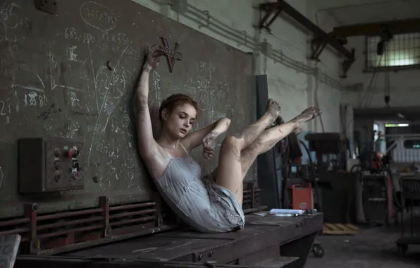 Картинка девушка, поза, фон