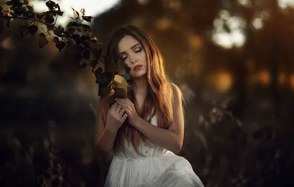 Картинка девушка, природа, настроение