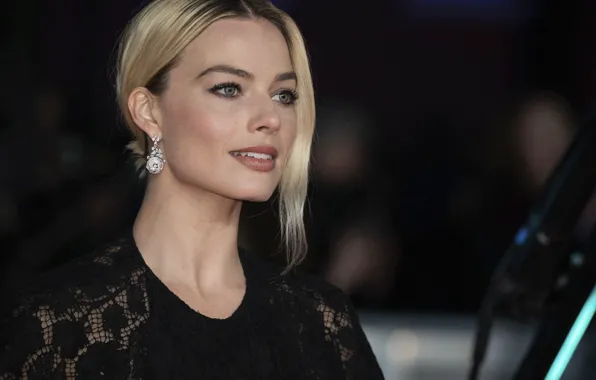 Картинка взгляд, макияж, актриса, блондинка, look, blonde, actress, Margot Robbie
