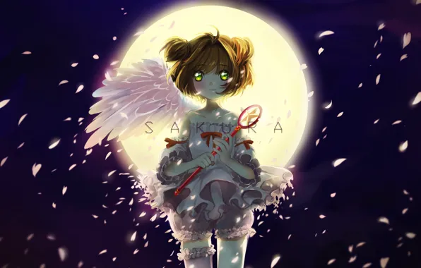 Ангел, девочка, Card Captor Sakura, Сакура - собирательница карт
