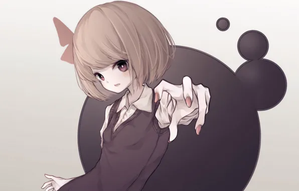Рука, девочка, Touhou, Rumia, Тохо, Тоухоу