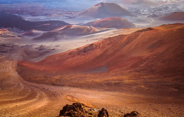 Desert, Hawaii, nature, mountains, rocks, national park, Oceania