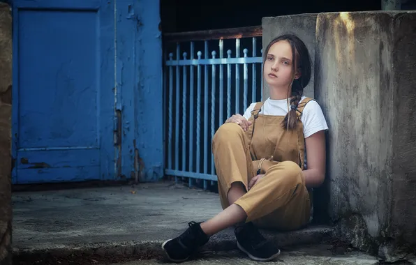 Girl, beautiful, model, pretty, sweet, look, pigtail