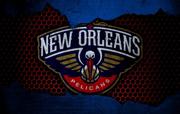 Wallpaper, sport, logo, basketball, NBA, New Orleans Pelicans