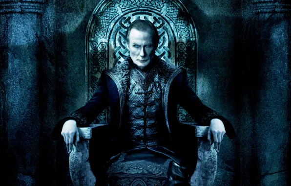 Вампир, трон, король, Viktor, Билл Найи, Bill Nighy, Underworld: Rise of the Lycans, Другой мир: …