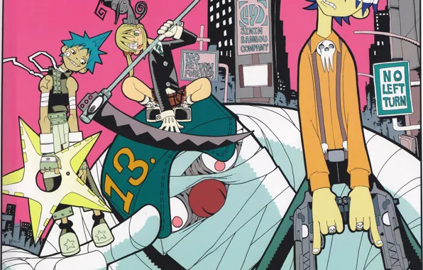 Оружие, пистолеты, Пожиратель душ, персонажи, Soul Eater