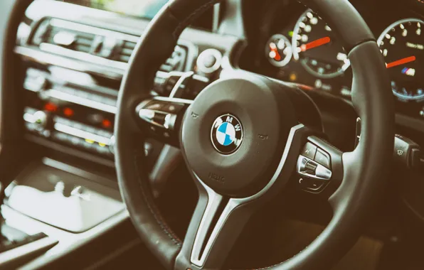 Картинка BMW, руль, салон, Interior