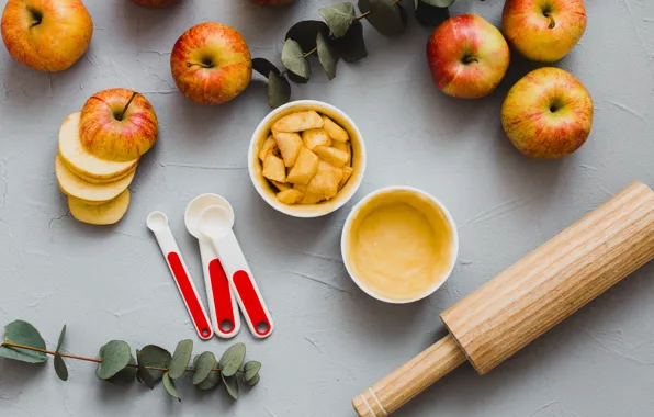 Картинка яблоки, десерт, выпечка, apples, пироги
