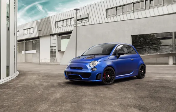 500, Fiat, фиат, Abarth, 2015, Pogea Racing, Blue Wonder