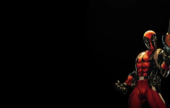 Фон, чёрный, пила, DeadPool