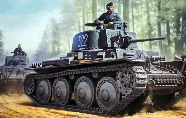 Вермахт, Panzerkampfwagen 38(t), LT vz.38, чехословацкий лёгкий танк, Pz.Kpfw.38(t)
