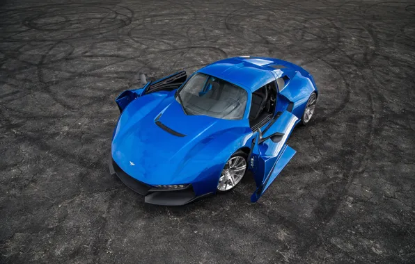 Car, supercar, blue, Rezvani Beast, Rezvani, Rezvani Beast Alpha