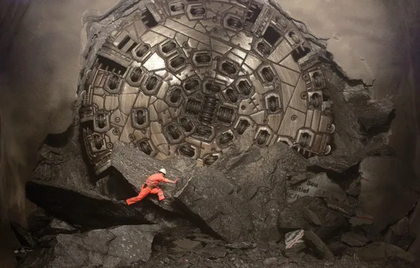 Tunnel, mole, tunnel boring machine