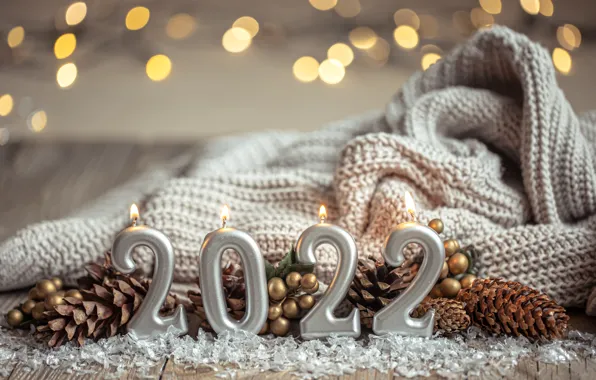 Украшения, свечи, Рождество, Новый год, christmas, new year, vintage, winter