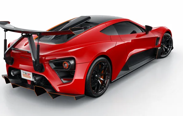 Суперкар, Zenvo, вид сзади, 2018, TSR-S