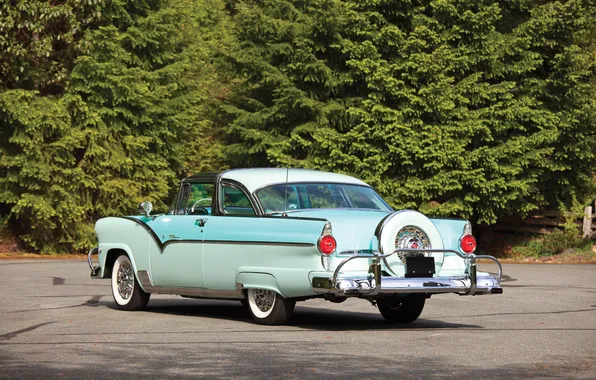 Ford, ретро автомобили, 1955, Fairlane, Crown, Victoria, Skyliner, retro cars