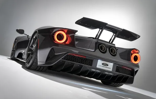 Ford, суперкар, Ford GT, вид сзади, 2020, Liquid Carbon