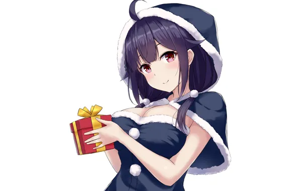 Girl, sexy, cleavage, blouse, long hair, boobs, anime, beautiful