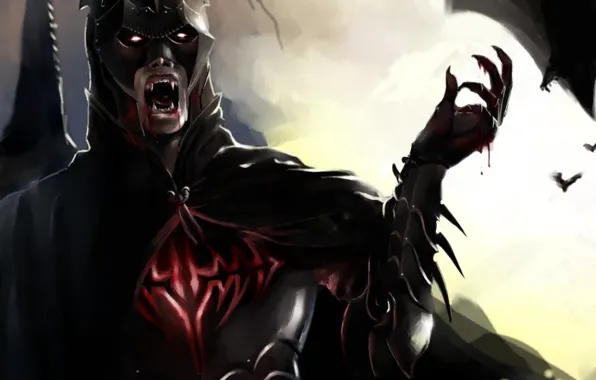 Dark, wallpaper, blood, logo, fantasy, tower, Batman, armor