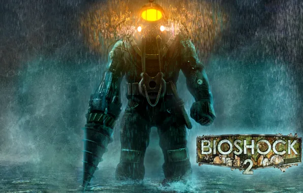 Картинка Огни, Скафандр, BioShock 2, Sea of Dreams