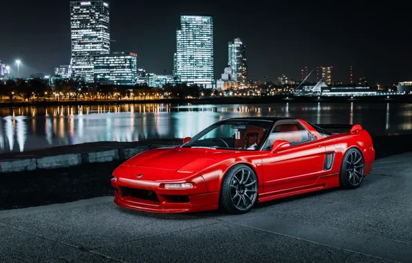 Red, Honda, Front, NSX, Honda NSX