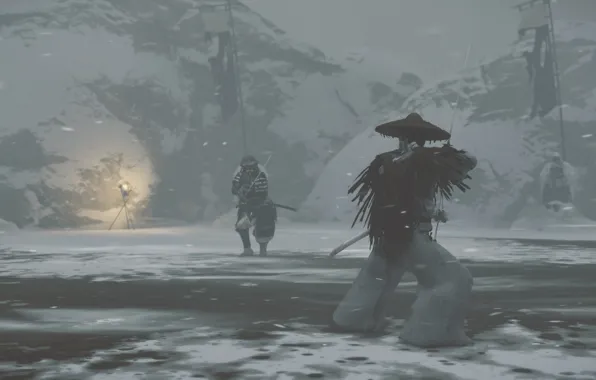 Samurai, ghost of tsushima, tsushima, Cамурай