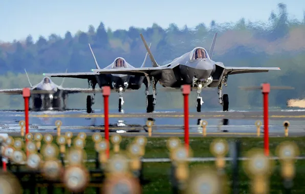 ВВС США, истребитель-бомбардировщик, Lightning II, F-35, Lockheed Martin, Молния II
